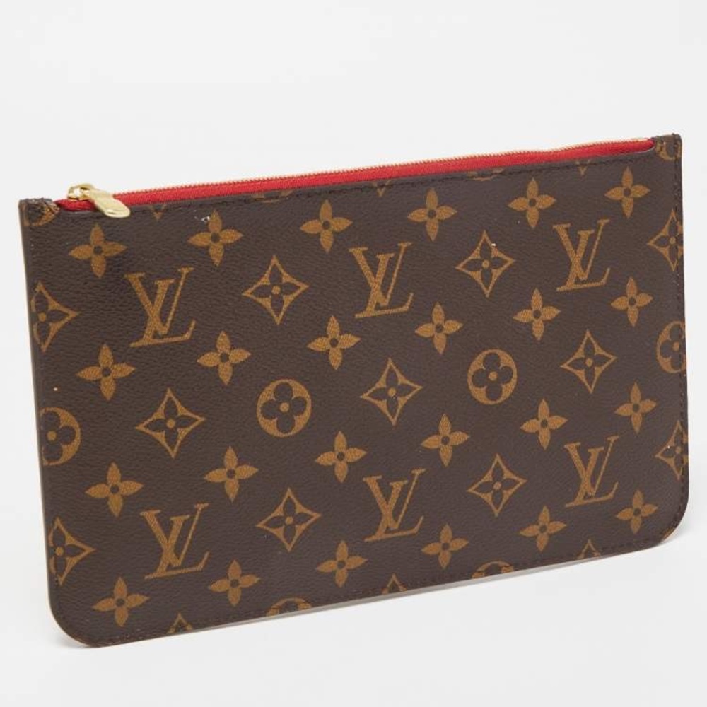 Louis Vuitton Brown and Tan Monogram Clutch - Picture 13 of 16
